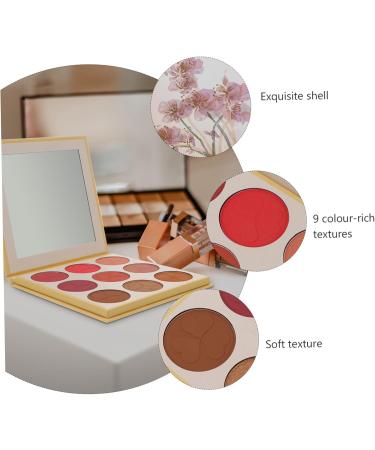 BELLIFFY 1pc 9 Loose Powder Makeup Palette Pressed Powder Pallet Cosmetic Powder Blush Makeup 9 Blush Shade - Buy Online on GoSupps.com