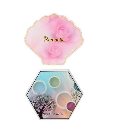 2st nail art palette foundation mixing shell nail art mix nail-tech accessories drawing color pigment nails mix polish holder drawing make-up palette resin manicure