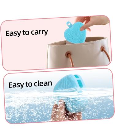 FOMIYES Heart Shaped Face Brush Manual Exfoliating Brush Face Scrubber Exfoliator Brush Facial Cleansing Brush Face Exfoliator Face Cleansing Brush Exfoliator Washing Device Washbasin 9.8x8.4cm - Buy Online on GoSupps.com