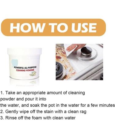 Gumaxx Cleaner Household Multifunctional Strong Cleaning Agent Gumaxx Powerful Kitchen All-Purpose Powder Cleaner Kitchen Cleaning Powder for Grease All Purpose Cleaning Powder (2pc-250g) - Buy Online on GoSupps.com