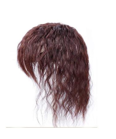 Curly hair part for clipping at the apex made of human hair with pony loose natural looking wig toupe for thin hair