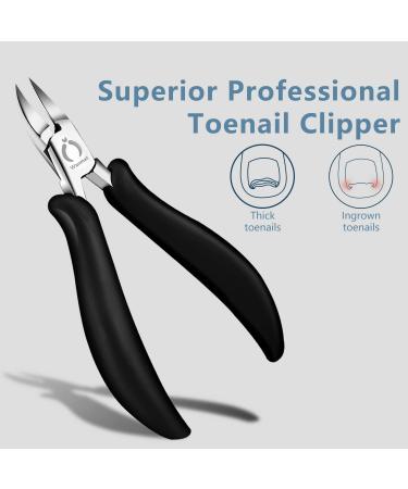 Wanmat Toenail Clippers Set for Seniors - Professional Ingrown Toenail Treatment Pedicure Kit for Thick Nails - 11Pcs - Buy Online on GoSupps.com
