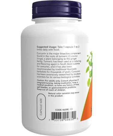 Now Foods Curcumin 120 Veg Capsules (2 Pack) - Natural Anti-Inflammatory Supplement - Buy Online on GoSupps.com