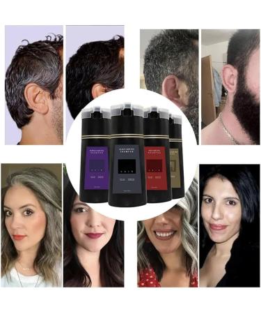 2024 Novahair Instant Dye Shampoo Nova Hair Dye Shampoo Quick Easy And Safe Hair Coloring Solution Instant Dye Shampoo For Men Women (Dark brown) - Buy Online on GoSupps.com