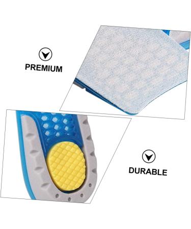 FRCOLOR Shock Absorbing Height Increasing Insoles for Men & Women - Comfort Shoe Lift Inserts for Heels - Blue 11x6.3x1.5CM - Buy Online on GoSupps.com