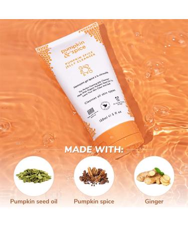 Pumpkin Spice Facial Jelly Cleanser - Natural Makeup Remover & Acne Treatment for All Skin Types - 5 fl oz - Buy Online on GoSupps.com