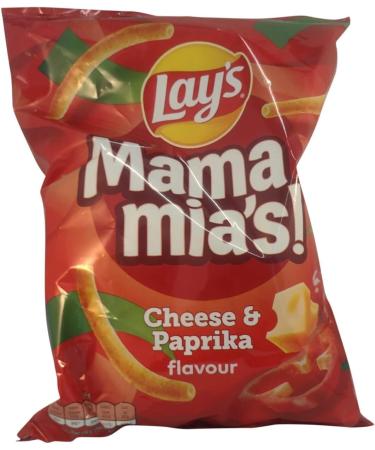 Lays Chips | Mama Mia's Paprika Cheese | Lay'S | American Chips | 125 Gram Total - Buy Online on GoSupps.com
