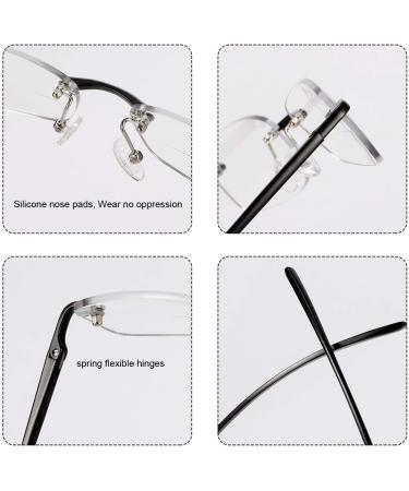 Randlos Bifocal Reading Glasses | Blue Light Blocking Computer Glasses for Men & Women | Titanium Alloy UV Protection Anti-Fatigue | Presbyopia Readers 3.50x - Buy Online on GoSupps.com