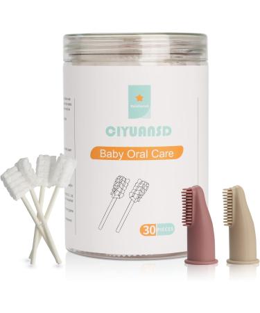 Esonto Baby Tongue Cleaner & Toothbrush Set | 30 Disposable Infant Toothbrushes | 2 Finger Toothbrushes | Baby Oral Cleaning Stick | Dental Care for Ages 0-36 Months - Buy Online on GoSupps.com