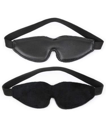 Healifty Leather Blindfold Sleep Mask for Game Play Lover Costume - Black - Buy Online on GoSupps.com