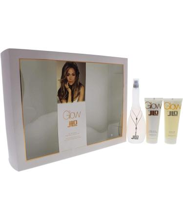 Jennifer Lopez Glow 3 Pc. Gift Set (Eau De Toilette Spray 3.4 Oz + Body Lotion 2.5 Oz + Shower Gel 2.5 Oz) for Women By Jennifer Lopez 36 Fl Oz - Buy Online on GoSupps.com