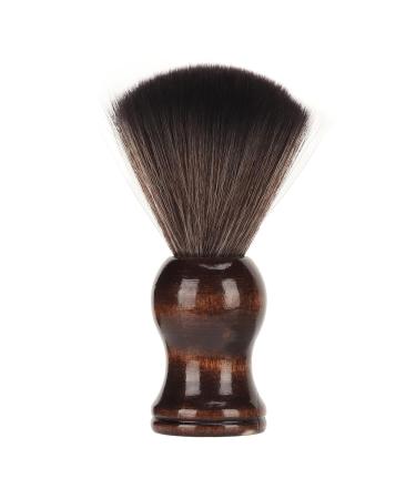 Men's Wooden Handle Razor Brush - Soft Nylon Hair Facial Cleaning & Shaving Tool - Buy Online on GoSupps.com