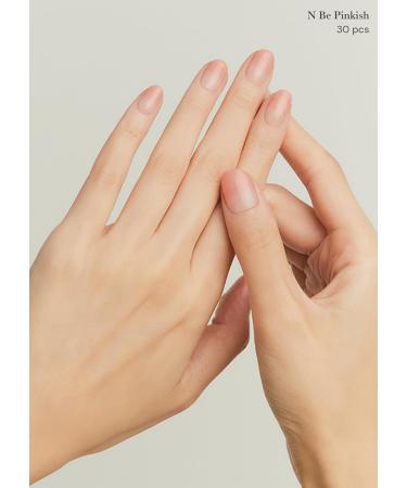 ohora Semi Cured Gel Nail Strips - N Be Pinkish | Salon-Quality Long Lasting & Easy to Apply | Includes Prep Pads Nail File & Wooden Stick - International Shipping Available - Buy Online on GoSupps.com