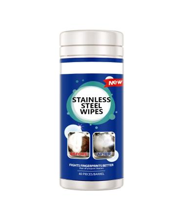 Versatile stainless steel cleaning cloths perfect for kitchen appliances 40 pieces/80 pieces for various surfaces 1 can