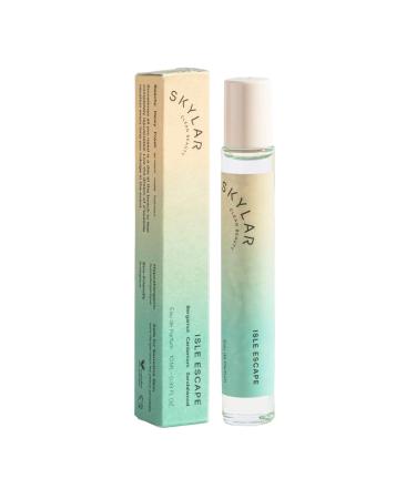 Skylar Isle Escape Eau de Parfum - Hypoallergenic & Clean Perfume for Women & Men Vegan & Safe for Sensitive Skin - Fresh Perfume with Notes of Bergamot Cardamom & Sandalwood - 10mL /0.33 Fl oz