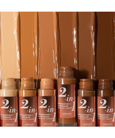 2-in-1 Concealer Foundation Cool Beige Absolute New York Foundation Mffc04 Cool Beige 40 g - Buy Online on GoSupps.com