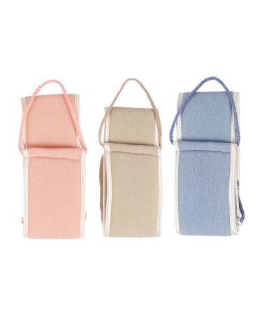 Beaupretty 3 Pi ces Barre De Gommage Bronzage Grattoir Pinceaux Scrubber Sec Crochets Muraux Adh sifs tag re ponge Incarn Exfoliant Pour Les Pieds Serviette Fibres V g tales