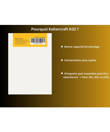 Keltercraft K02 Levure Hydromel 40g: Pour 100L Yeast | Faites votre propre vin d'hydromel ! - Buy Online on GoSupps.com