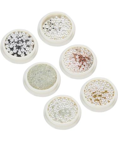 Half Round Nails Art Pearls Flatback Pearls Nail Nails Art Metal Ball Nail Caviars Beads Nails Art Supplies Nails Art Metal Ball - Buy Online on GoSupps.com