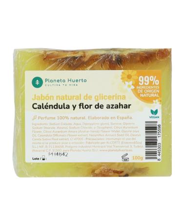 Planeta Huerto Natural Soap with Glycerin Calendula and Orange Blossom 100g