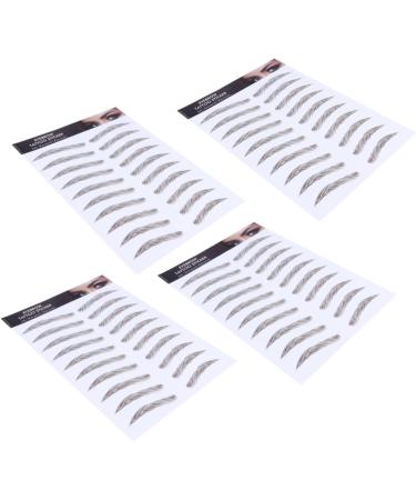Beavorty 12 Pcs Eyebrow Stickers Stick on Eyebrows False Eyebrows Cosmetics 4d Make up Makeup Tools - Buy Online on GoSupps.com