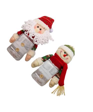 Healeved 2pcs Box Candy Jar Xmas Kids Creative Candy Container Candy Box Decorative Items Elder