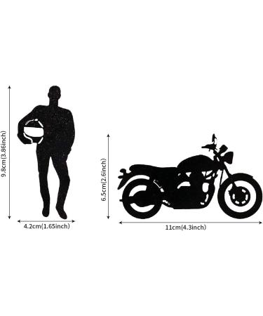 LaVenty Set of 24 Black Motorcycle Cupcake Toppers Scooter Cake Decoration Motorcycle Themed Cupcake Toppers for Man s or Boy s Birthday Party Decoration - Buy Online on GoSupps.com