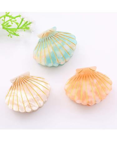 Women Acetate Shell Hair Clip - Fashion Half Updo Hairpin Accessory in Yellow | International Shipping - Buy Online on GoSupps.com