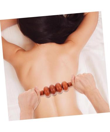 7-Piece Four-Wheel Massage Scooter Set - Wooden Massage Roller & Point Tools for Neck Legs | Premium Rosewood Massage Device - Buy Online on GoSupps.com
