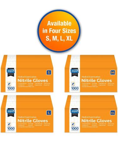 Inspire Nitrile Exam Gloves - Cobalt Blue, Latex-Free, Small | Pack of 1000 - Buy Online on GoSupps.com