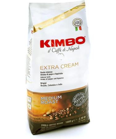 Kimbo Extra Cream Espresso Coffee Beans 1kg - Pack of 1 - Buy Online on GoSupps.com
