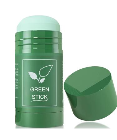Green Tea Clay for Face Facial Blackhead Remover Mask Stick with Tea Extract for Deep Pore Cleansing Skin Brightening and Improve Overall Complexion for All Skin Types Men and Women