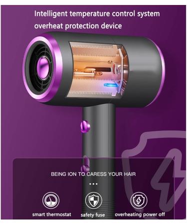 Hair Dryer Hairdryer Hairdryers for Women Travel Blow Dryer Hair Dryers Lightweight Blue Light Negative Ion Constant Temperature Hair Care High Power Household Gift (27X13.5X8.5CM grey) 27X13.5X8.5CM grey - Buy Online on GoSupps.com