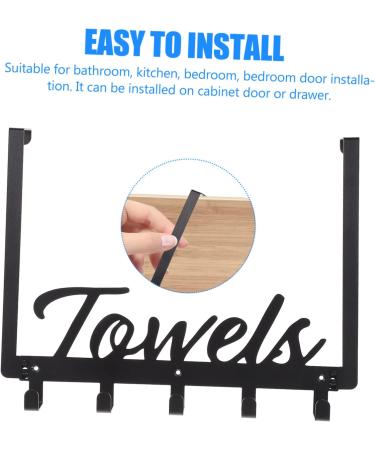 Cabilock 1 Set Hook up Over Door Clothes Hanger Rack Over Door Towel Hook Door Row Hook Storage Hat Hook - Buy Online on GoSupps.com