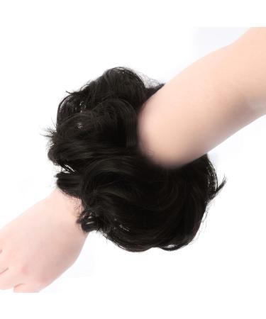 Vlasy Messy Bun Hair Piece 60g 2# for Women - Curly Wavy Scrunchies Bun Extensions - Buy Online on GoSupps.com