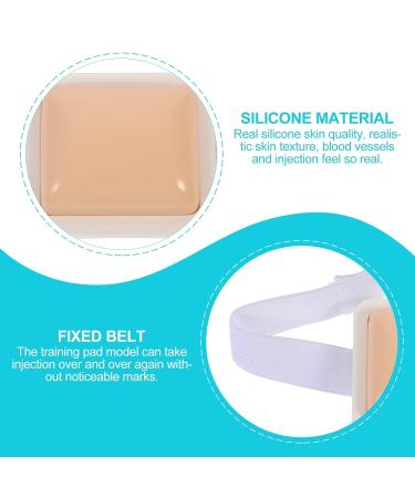 iplusmile Human Skin Injection Pad with Strap - Medical Training Practice Pad for Nurse Training - Buy Online on GoSupps.com