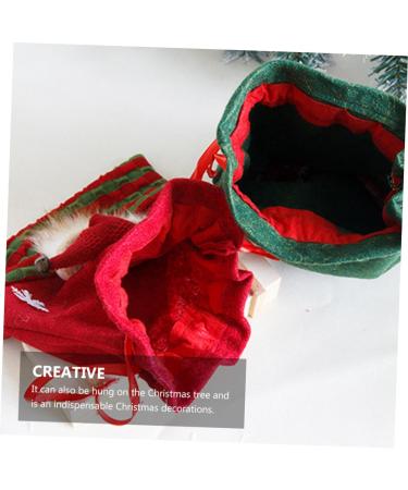 Abaodam 1 pc Present Fabric Decorative Christmas Knitted Bag Pendant Apple Retro Tree Felt Storage 1 count (Pack of 1) Green - Buy Online on GoSupps.com