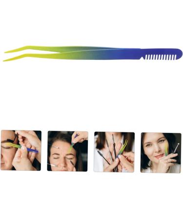 Tool Beauty Accessories Eyelash Tweezers Eyebrow Tweezers Professional Eyelash applicator Eyebrow Pick Tweezers Eyebrow Plucker Tweezers Stainless Steel Extend Gradient - Buy Online on GoSupps.com