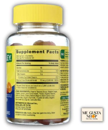 Spring Valley Vitamin D3 Gummies 2000 IU for Immune Support & Bone Health - 80 Ct with Me Gustas Sticker - Buy Online on GoSupps.com