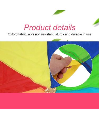 Kids Parachute: Giant Multicolored Play Canopy with 16 Handles - Indoor & Outdoor Toy for Teamwork and Fitness | 3.6m/142 - Buy Online on GoSupps.com