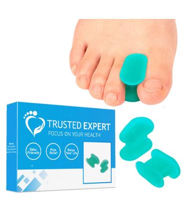 Toe Separator Bunion Corrector for Feet Correct Toes Yoga Toe Separator Spacers Soft Flexible Skin Friendly Silicone Hammer Toe Corrector for Men and Women Overlapping Toes