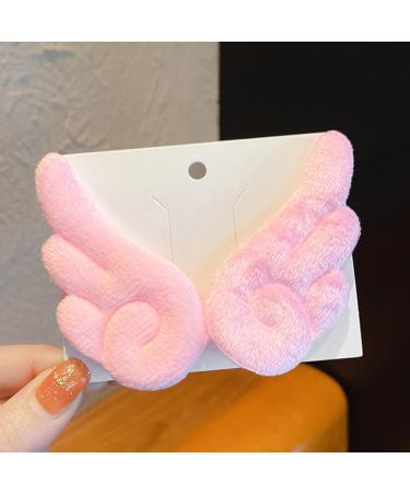 AJTUTUS Girls Hair Clips Lovely Barrettes with Solid Color Shape Hairpin Cloth Hair Clips Cute Hairpins for Child - Buy Online on GoSupps.com