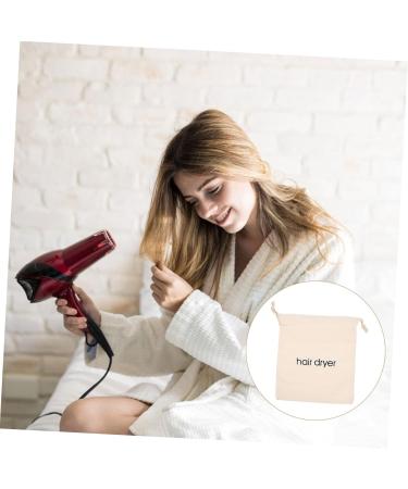 VINTORKY Travel Blow Dryer Hair Dryer Storage Bag Drawstring Organizer Travel Hair Dryer Pouch 33x30cm Beige - Buy Online on GoSupps.com