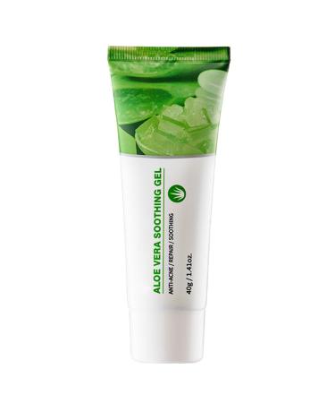 Aloe Vera Gel for Face Travel Size Aloe Vera Gel Deep Moisturizing & Repairing Skin Fast Absorbing Organic Aloe Vera Soothing Gel for Cooling Calming and Soothing after Sun Care 1.41 Oz