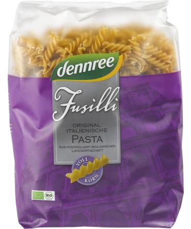 dennree dennree Organic Whole Wheat Fusilli (1 x 1 kg)