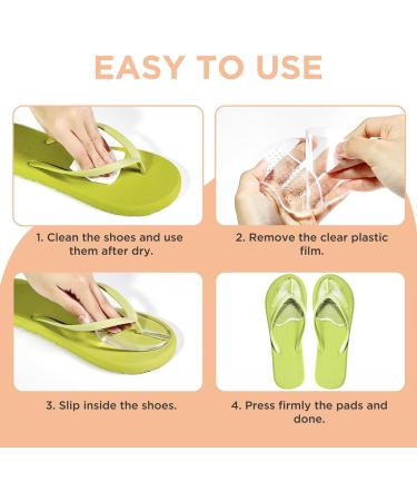 Buy Gel Metatarsal Pads for Flip-Flops | Ball of Foot Cushions for Thong Sandals | Comfortable Forefoot Relief Insoles for Men & Women - 2 Pairs (Clear - Buy Online on GoSupps.com