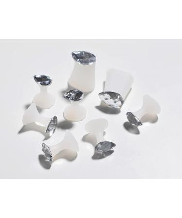  ME BY M 8pcs Diamond Silicone Toe Separators for Pedicures Nail Polish Foot Toe Spacers Nail Art - Buy Online on GoSupps.com