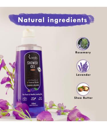 Buy Lavender Body Wash - Natural Gel Shower Gel for All Skin Types | 550ml - Paraben & Silicone Free - Buy Online on GoSupps.com