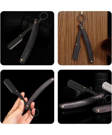 Vintage Healeved Folding Hairdresser Razor - Manual Shaver for Men | Easy Beard Trimming & Grooming - Buy Online on GoSupps.com