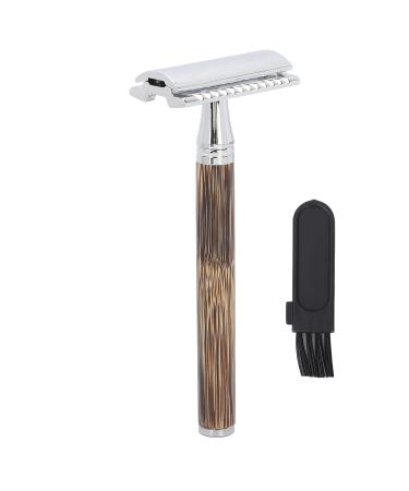 Professional Ergonomic Double Edge Safety Razor - Bamboo Handle Manual Shaver for Home Facial Care | International Shipping - Buy Online on GoSupps.com